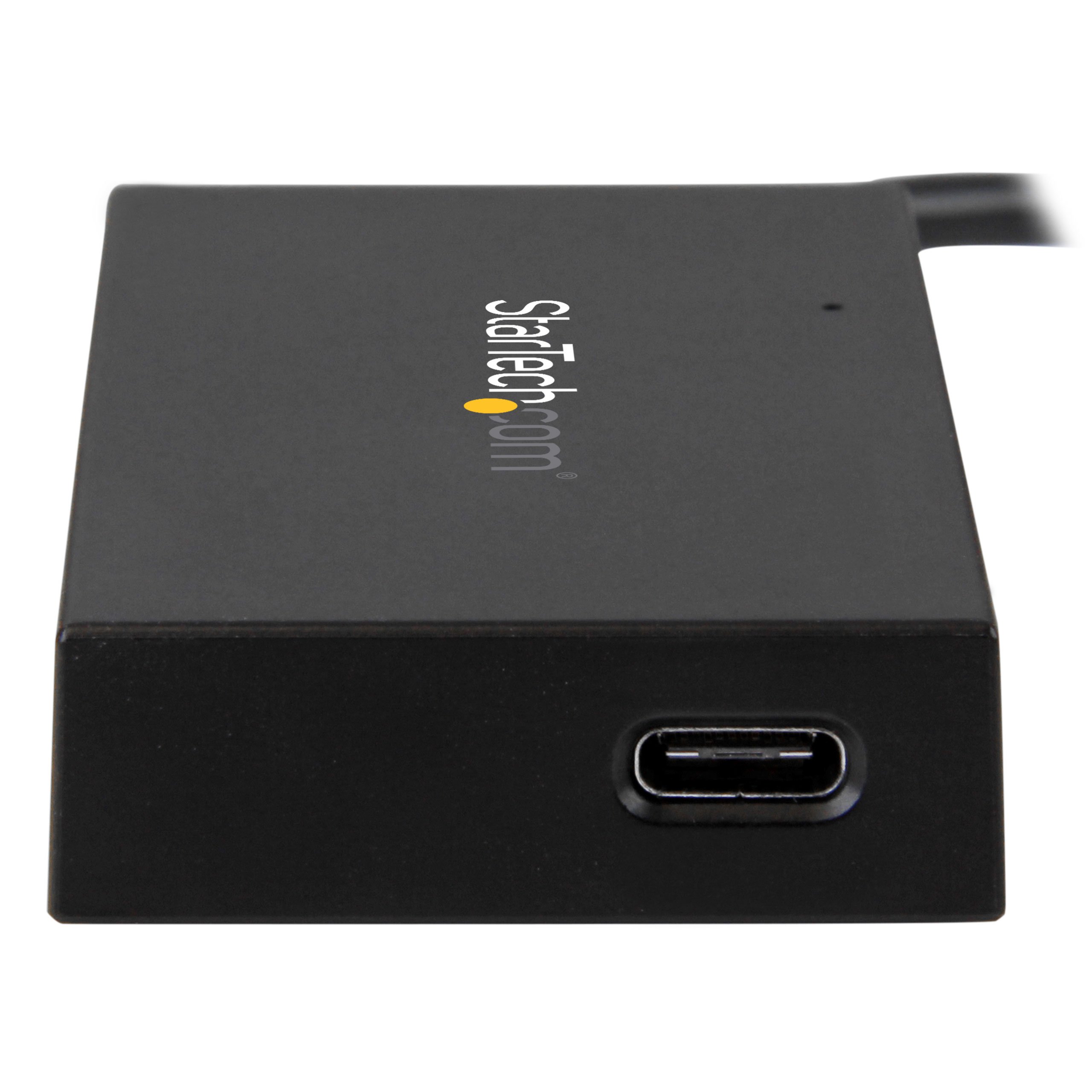StarTech.com 4-Port USB C Hub with Power Adapter - USB-C to 3x USB-A & 1x USB-C Port Expander (HB30C3A1CFS) - Perfect for Laptops, Tablets & Workstations