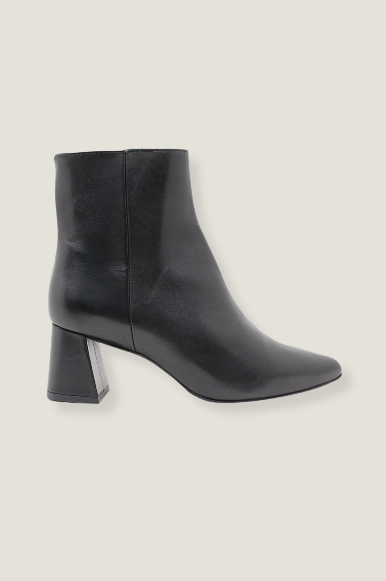 DWRS Lugano Black Leather Ankle Boots for Women - Stylish & Comfortable Footwear for Casual Outings & Office Wear