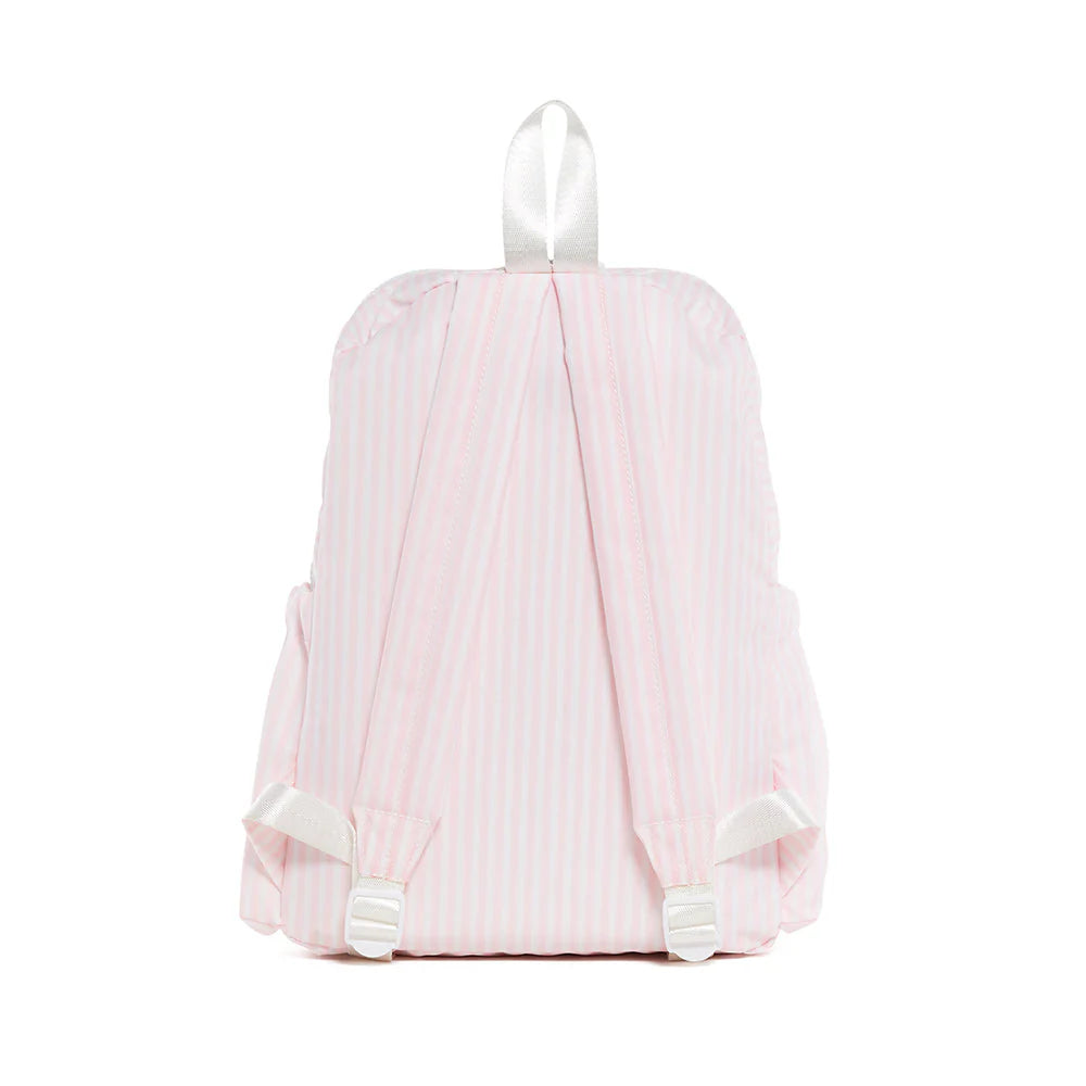 TRVL Design Backpacker Pimlico Stripe Pink Travel Backpack - Lightweight Durable Hiking Backpack for Women & Men, Perfect for Camping, Air Travel & Outdoor Adventures