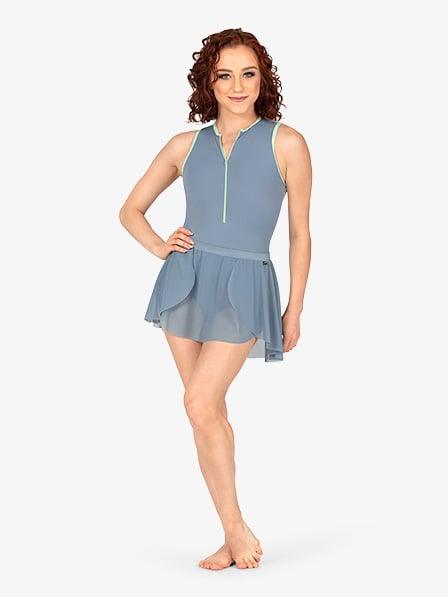 MARIIA M2 Women's High Low Mesh Skirt - Sexy Short Skirt for Women, Trendy Asymmetrical Party Skirt, Perfect for Club, Night Out, Date Night and Summer Fashion