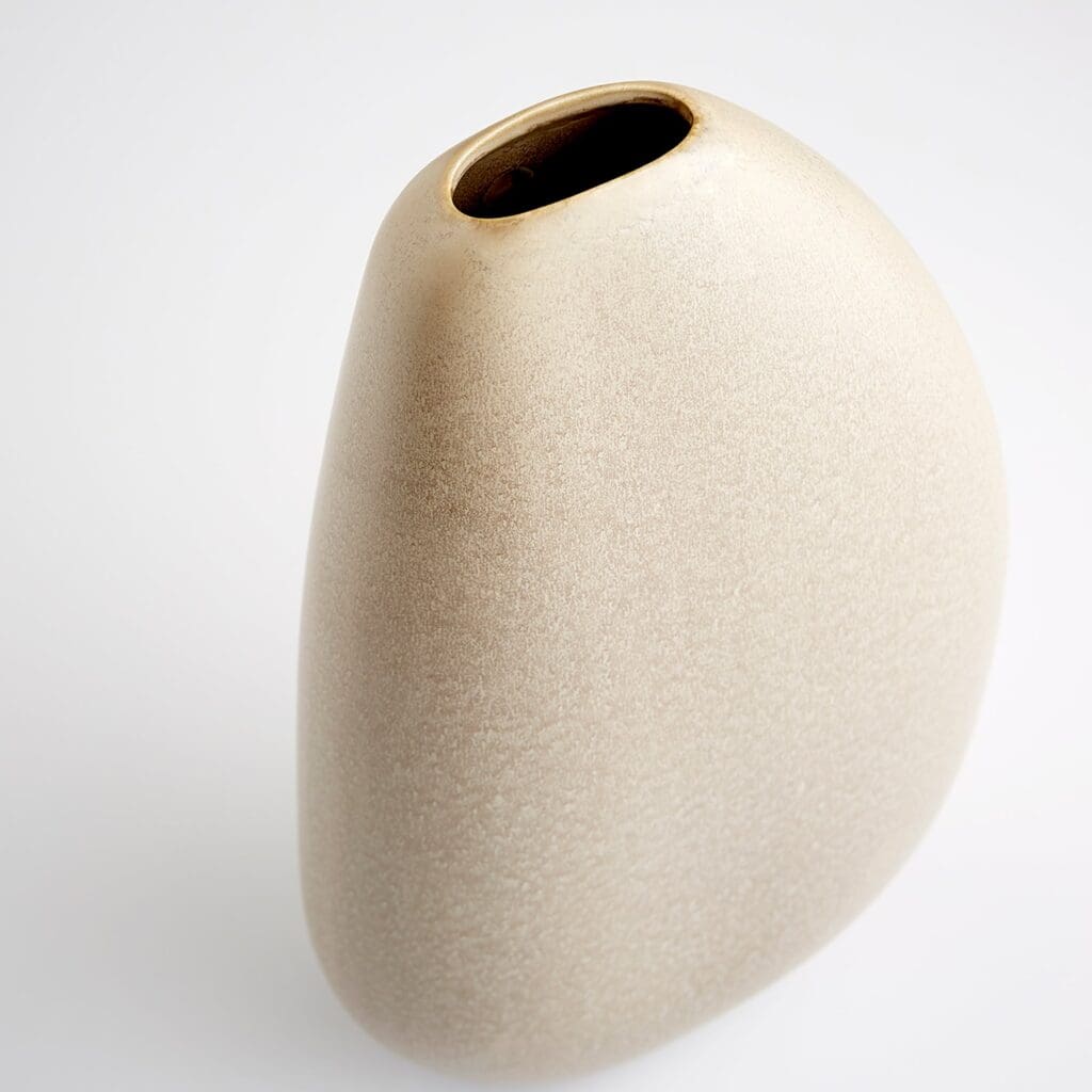 Cyan Design 10835 Galvanic Vase - Olive Glaze Ceramic Flower Vase for Home Decor, Wedding Centerpiece & Farmhouse Style