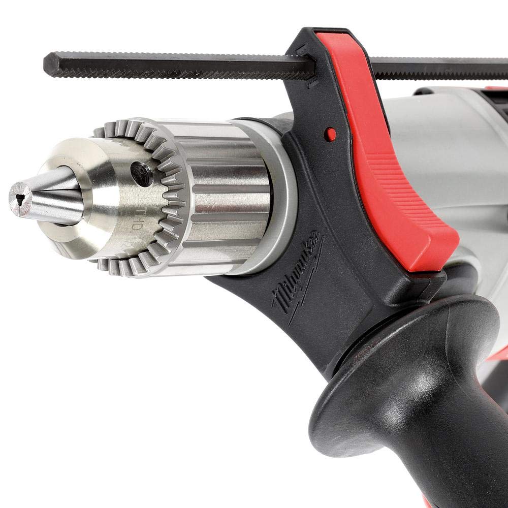 Milwaukee 5378-21 7.5 Amp 1/2-Inch Hammer Drill with Pistol Grip - Powerful Corded Drill for Wood, Metal & Concrete Drilling - Perfect for Construction, Renovation & DIY Projects