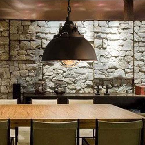 Modern LED Chandelier Light Fixture - Industrial Style Metal Iron Pendant Lamp with Art Lampshade for Ceiling, Bar, Garden & Farmhouse Decor - Perfect for Dining Room, Living Room, Bedroom and Outdoor Patio Lighting