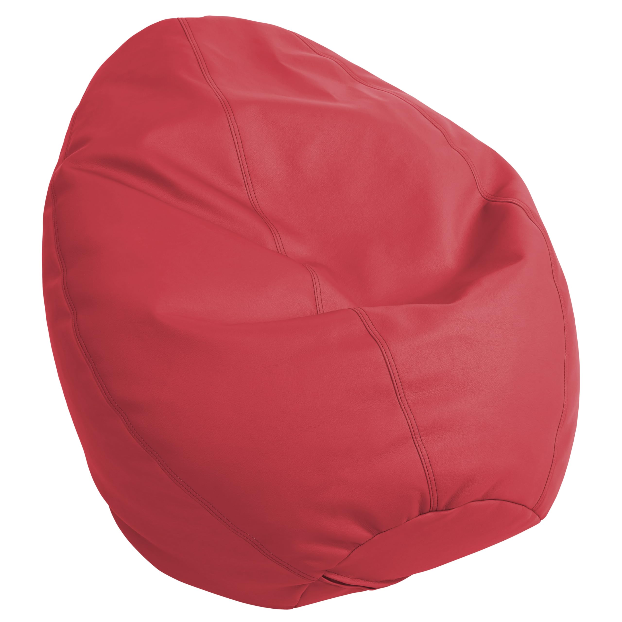 FDP Dew Drop Bean Bag Chair - High-Back Supportive & Comfortable Bean Bag for Adults & Kids - Flexible Seating for Bedroom, Dorm, Classroom & Gaming Room - Perfect for Relaxing, Reading & Video Games (Red)