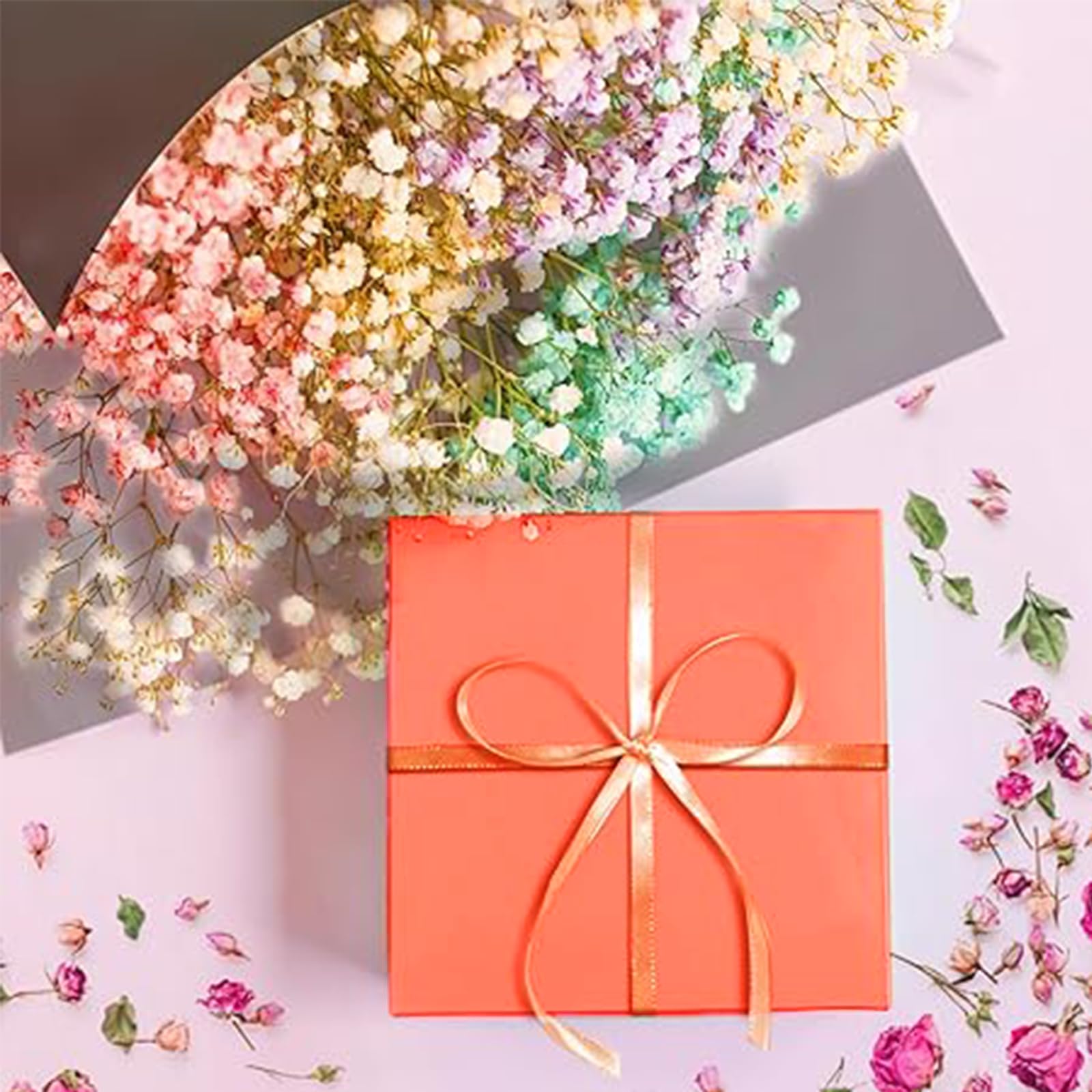 80 Sheets Orange Tissue Paper Bulk - 14x20 Inch Gift Wrapping Paper for Bags, DIY Crafts, Birthday, Wedding & Halloween Decorations - Perfect for Party Supplies, Scrapbooking & Gift Packaging