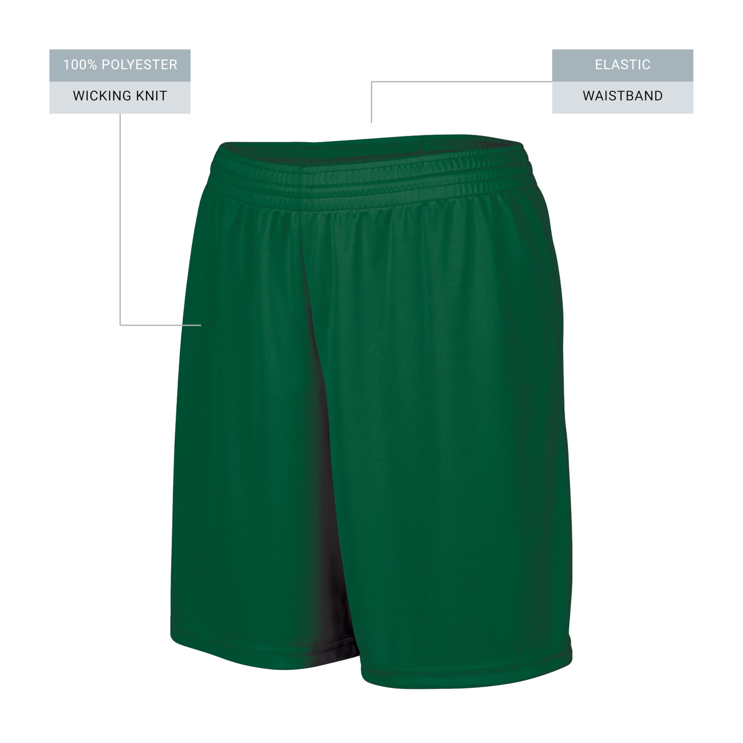 Augusta Sportswear Women's 7 Inch Inseam Octane Workout Shorts - Breathable Gym Athletic Shorts for Running, Yoga & Training