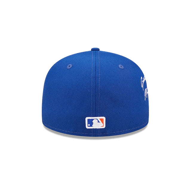 New York Mets Cloud Icon Blue 59FIFTY Fitted Hat for Men - Official MLB Baseball Cap for Sports Fans & Streetwear Fashion