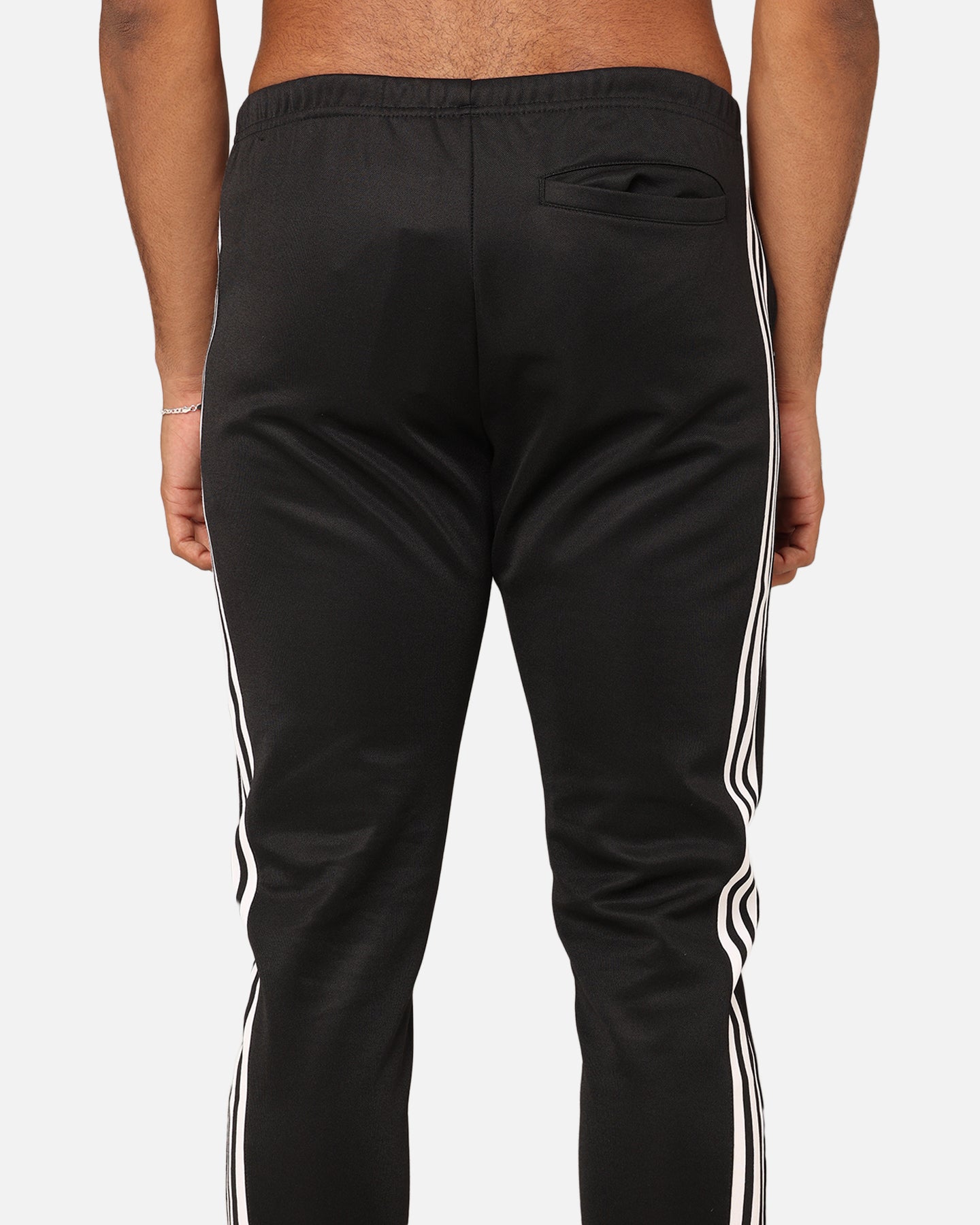 Adidas Adicolor Classics Beckenbauer Track Pants for Men - Black/White - Comfortable Athletic Joggers for Running, Training & Casual Wear