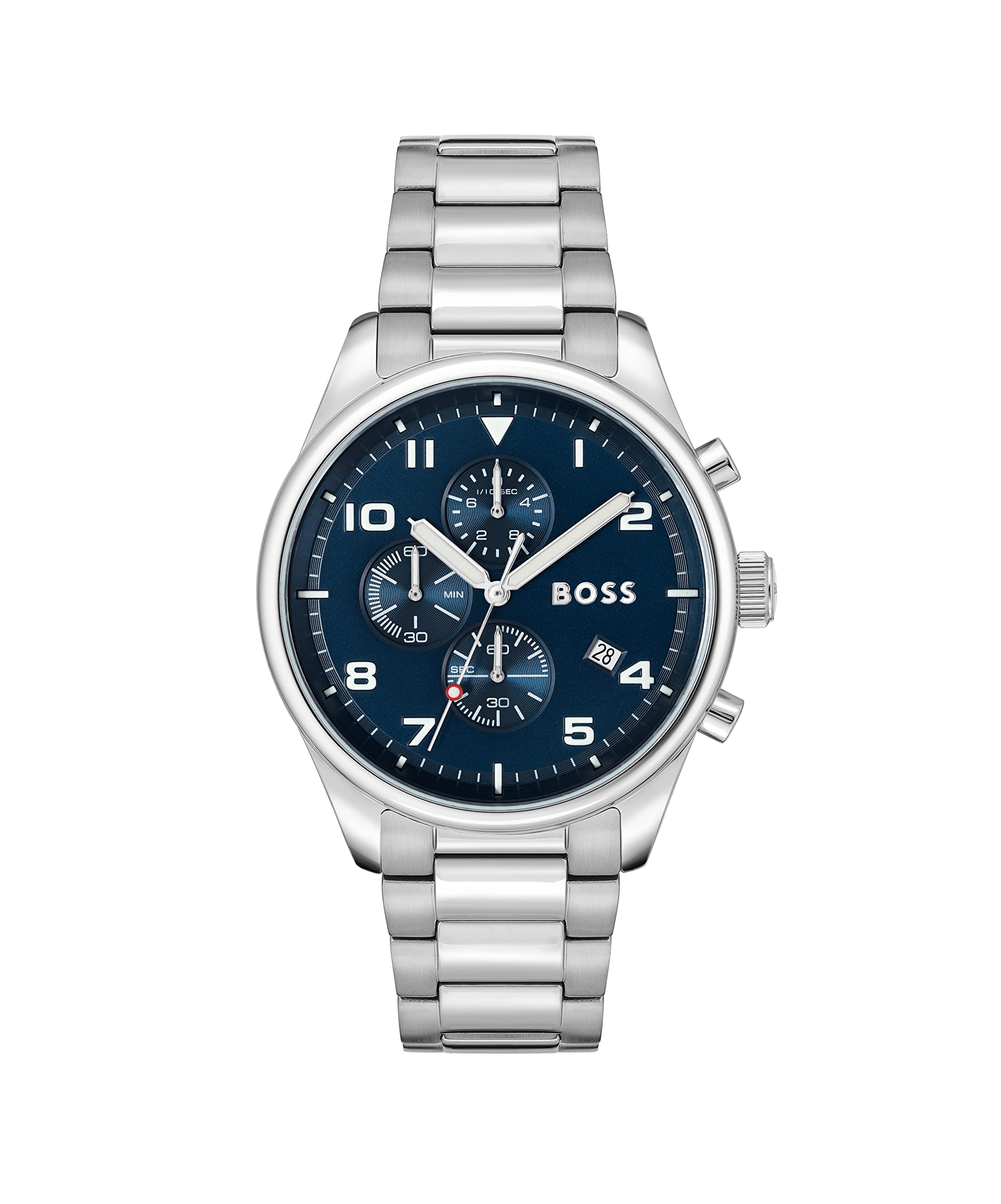 BOSS Center Court Men's Chronograph Stainless Steel Water Resistant Watch - Stylish Dress & Casual Timepiece for Business, Office & Everyday Wear