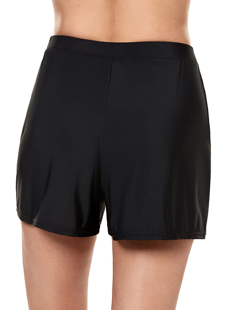 Miraclesuit Women's High Waisted Swim Shorts - Tummy Control Swimwear Bottom for Beach & Pool - Perfect for Swimming, Vacation & Water Sports