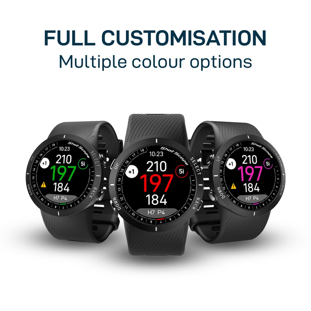 Shot Scope V5 Golf GPS Watch - Accurate Rangefinder & Performance Tracker for Golfers | Perfect for Course Play & Practice Sessions