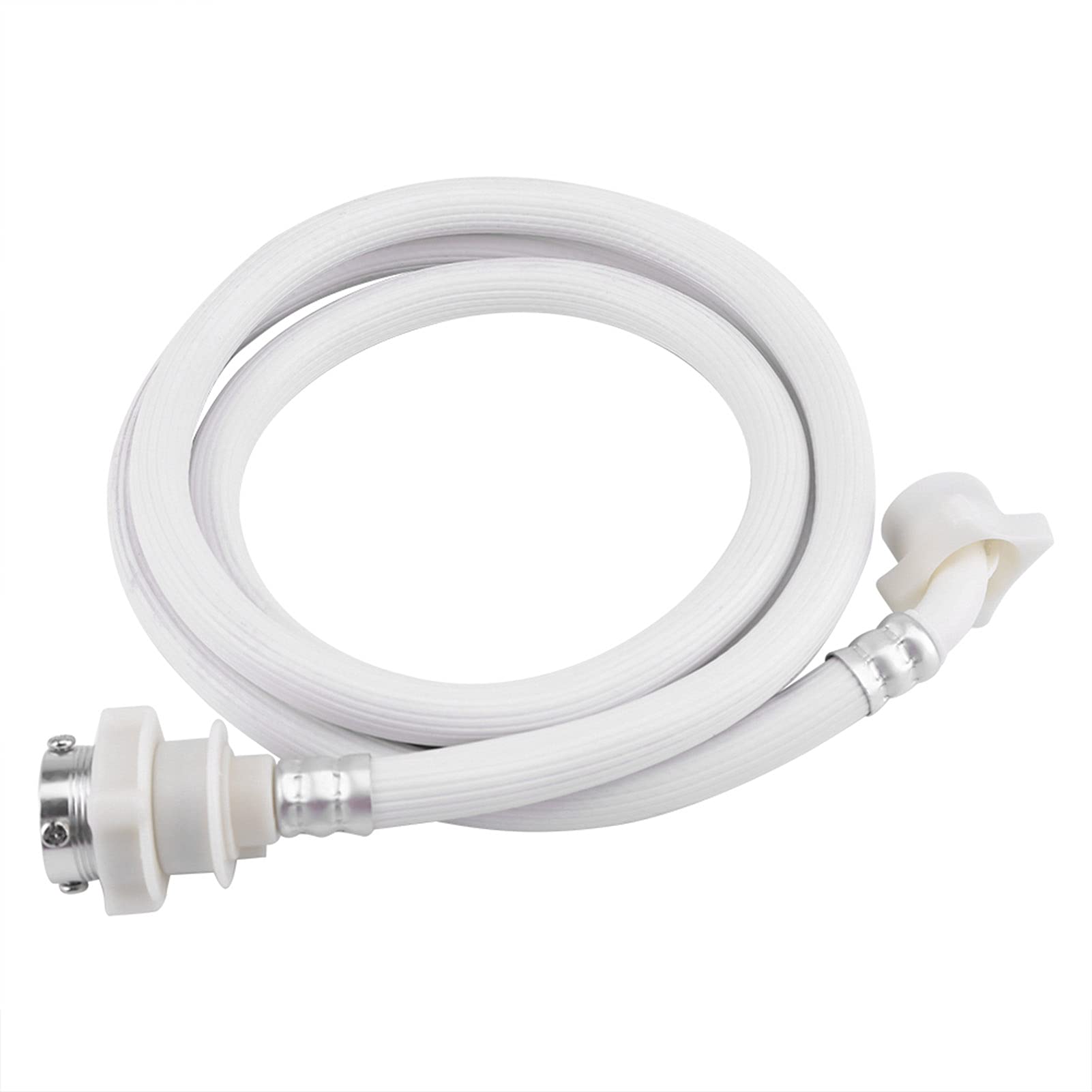 Washing Machine Water Inlet Hose Connector - 2M White Washer Pipe Tube for Laundry Machine Replacement | Perfect for Home Appliances, Laundry Rooms & RV Use