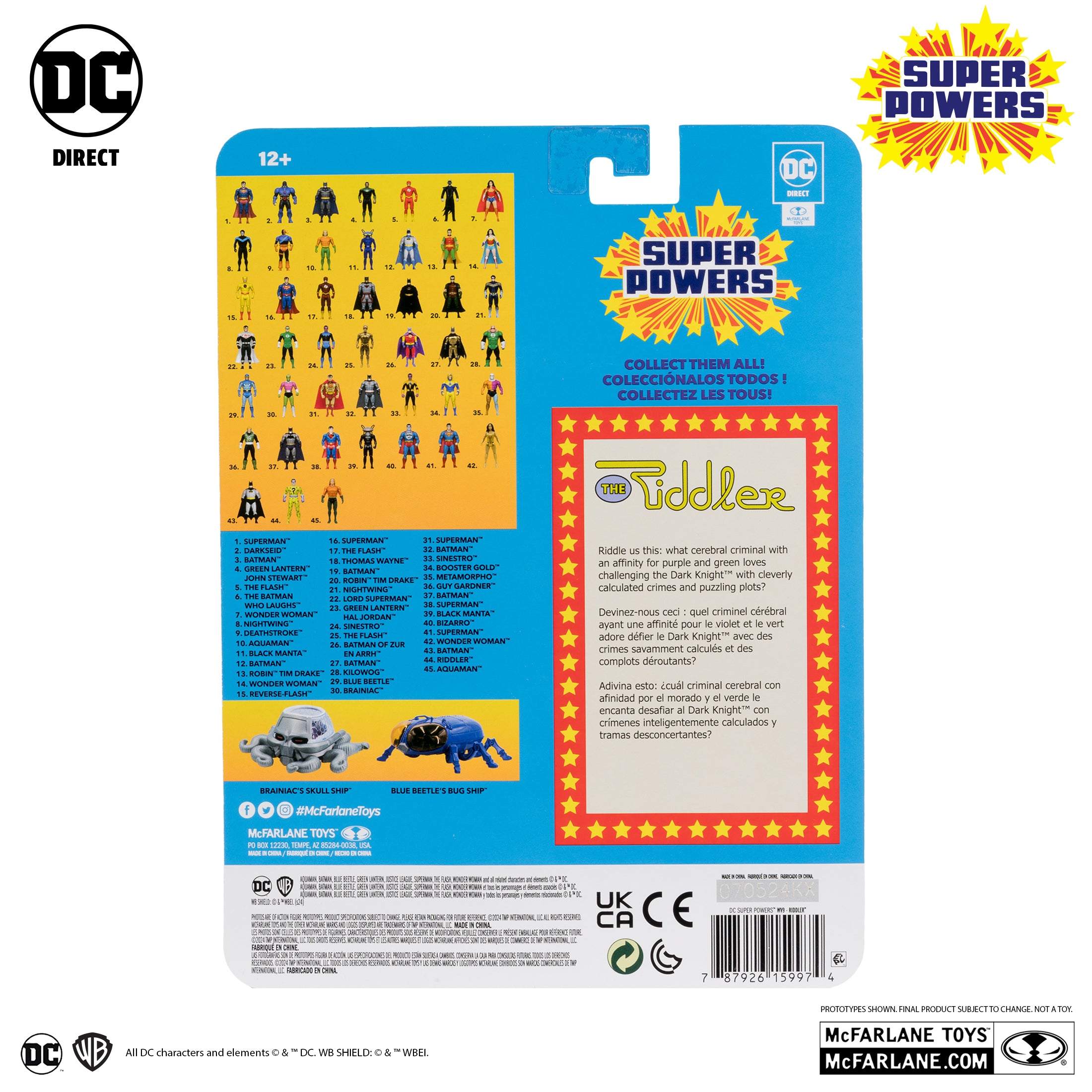 The Riddler Action Figure - DC Comics Super Powers Collection by McFarlane Toys - Perfect for Collectors, Display & DC Fans
