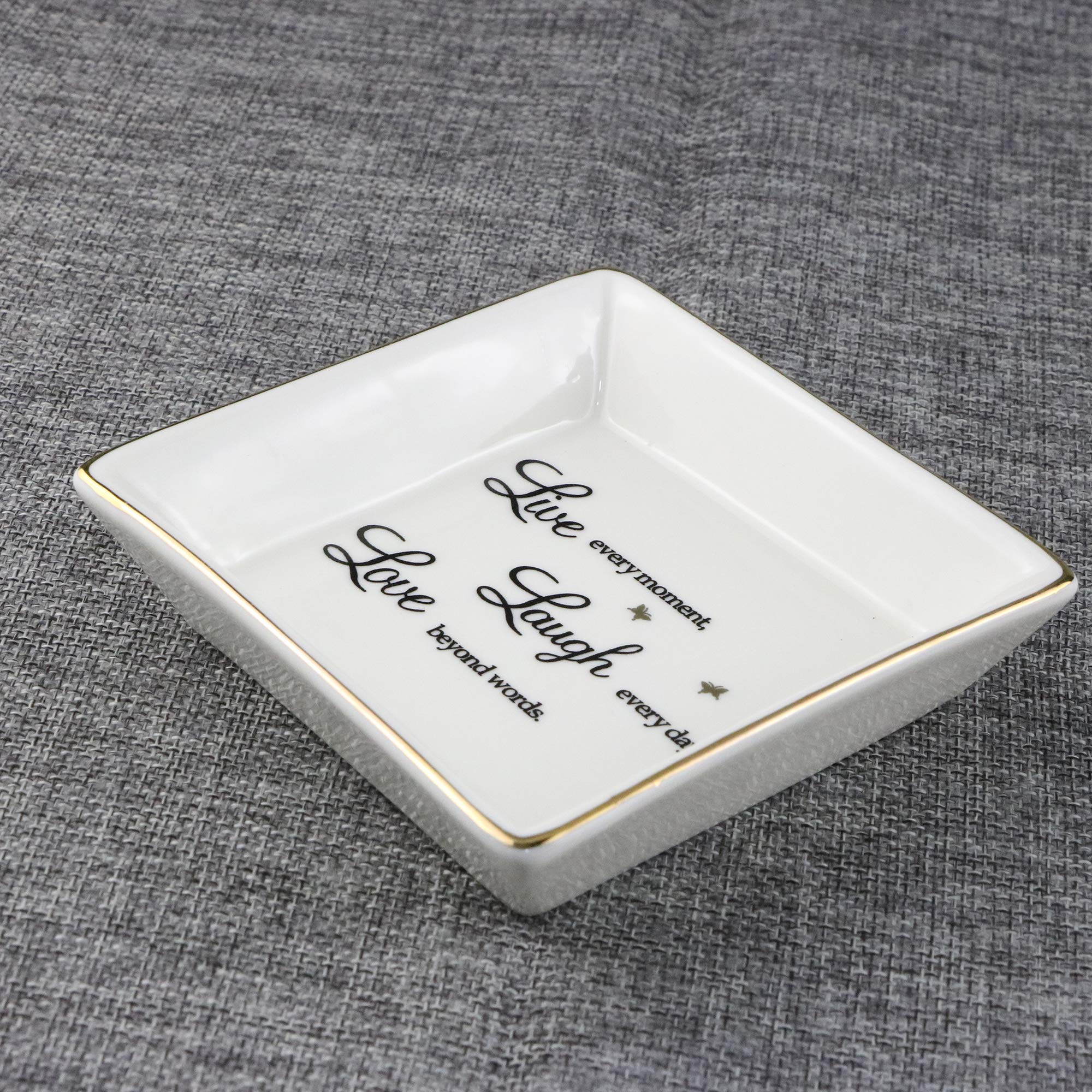 Birthday Gifts for Women - Inspirational Jewelry Trinket Dish Holder for Best Friend, Mom, Sister, Daughter - Perfect for Mother's Day, Thanksgiving, Christmas - Ideal for Home Decor, Vanity Organizer, and Gift Giving