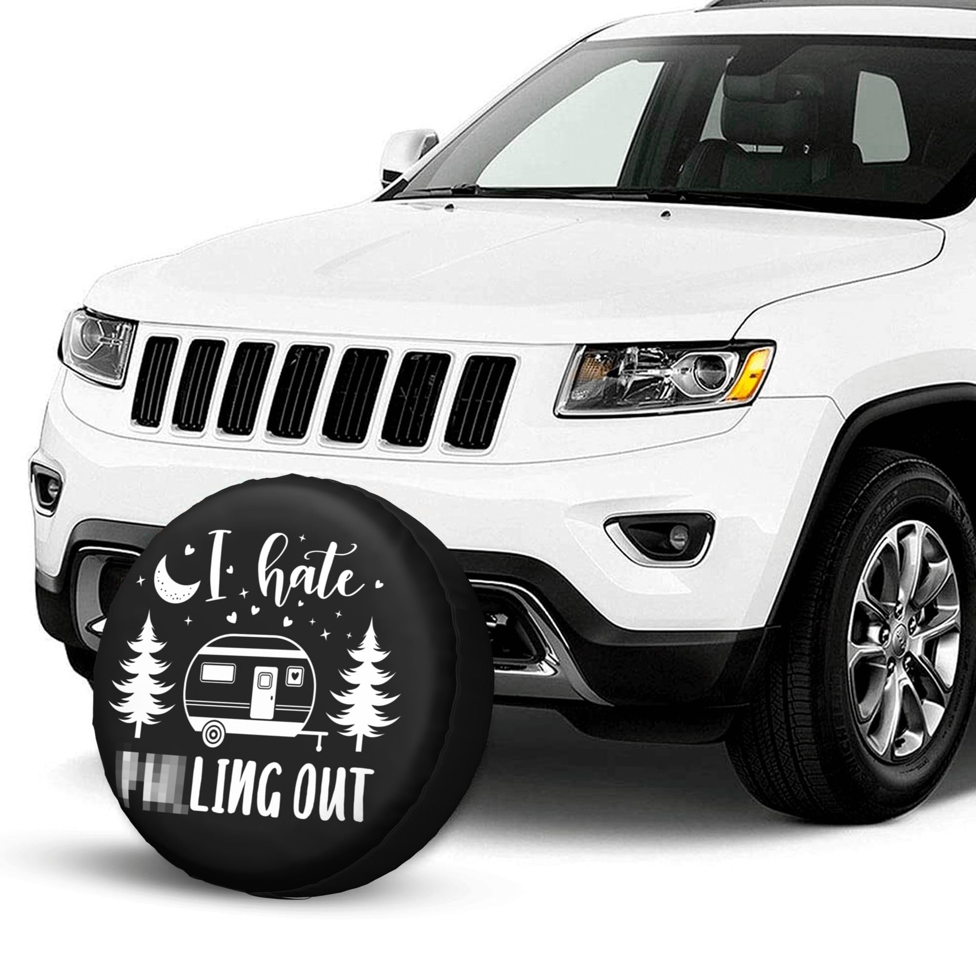 Universal 14 Inch RV Spare Tire Cover - Weatherproof Camper Wheel Protector for Trailers, SUVs, Trucks & Travel Trailers | Durable RV Accessories for Outdoor Adventures & Road Trips