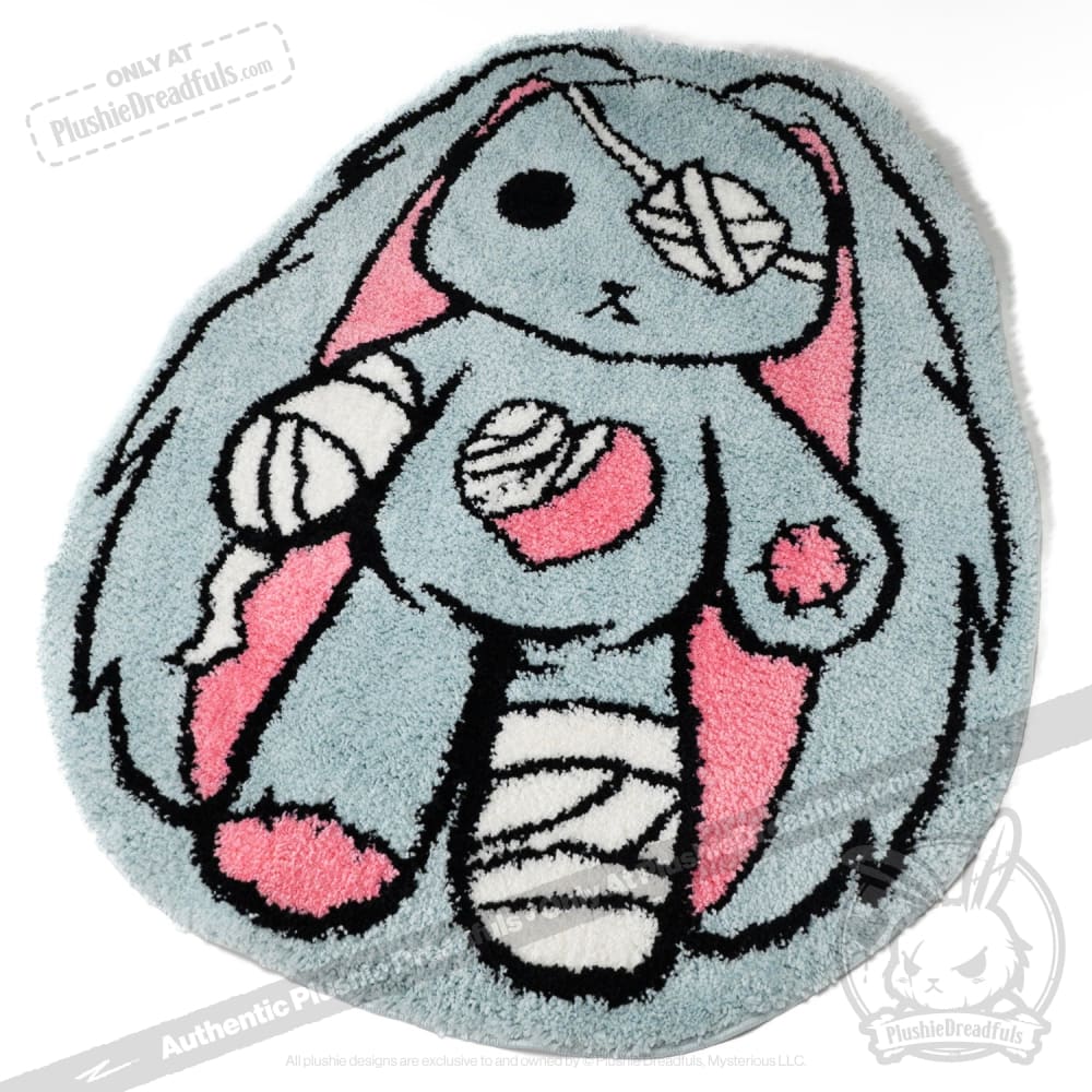 Soft Plush Rabbit Rug for Kids - Non-Slip Nursery Floor Mat, Cute Bunny Carpet for Baby Playroom & Bedroom Decor - Perfect for Playtime, Nap Time & Photo Backdrops