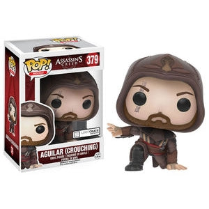 Assassin's Creed Pop! Vinyl Figure - Crouching Aguillar Collectible [379] | Funko Pop! Game Merchandise for Fans & Collectors | Perfect for Display, Gifts, and Gaming Room Decor