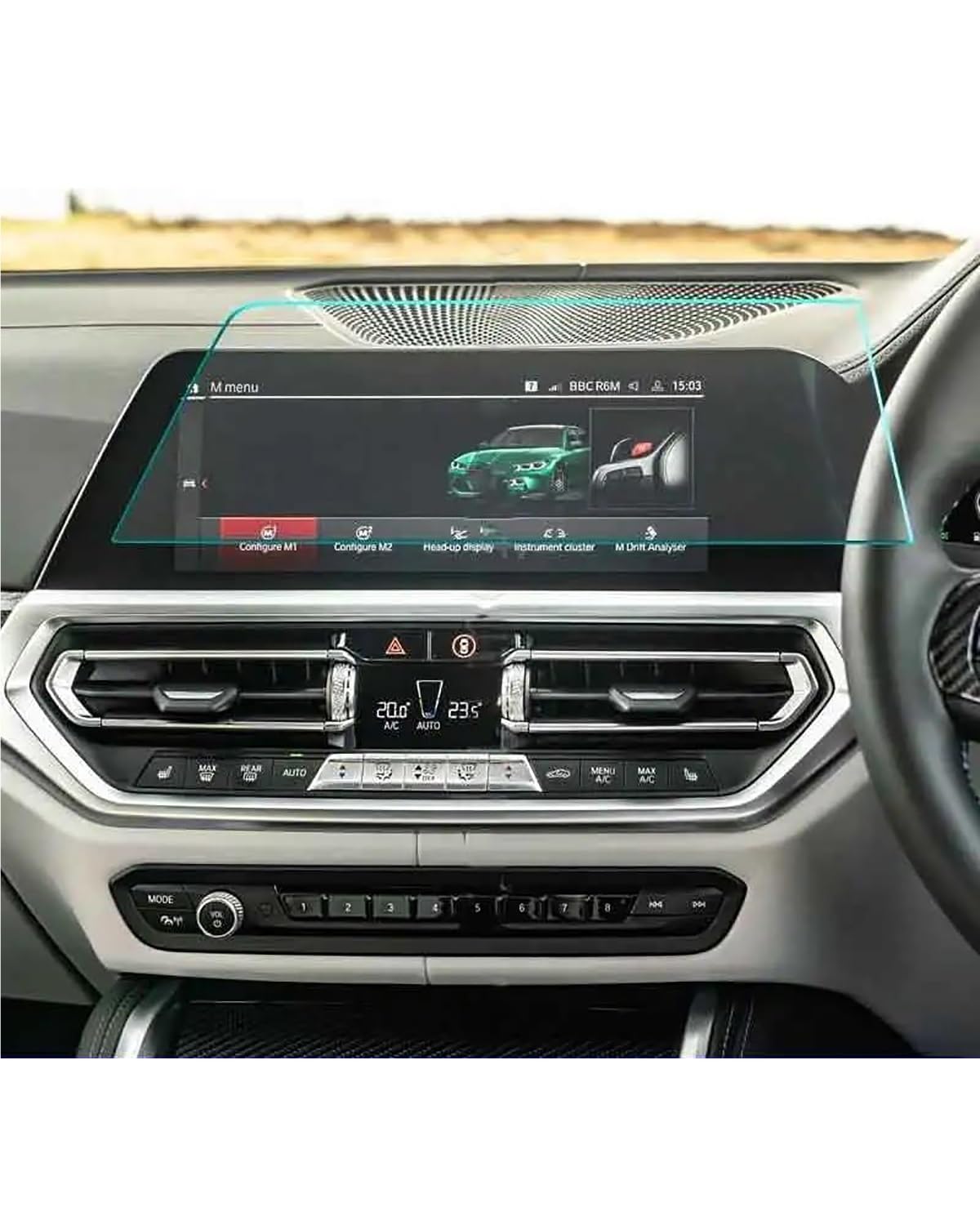 BMW G20 G21 Series 3 (2020-2021) Dashboard Screen Protector - Tempered Glass for Car Radio GPS Navigation - Right Hand Drive (UK/SG/HK/IN) - Anti-Scratch & HD Clarity - Perfect for Daily Commuting & Road Trips