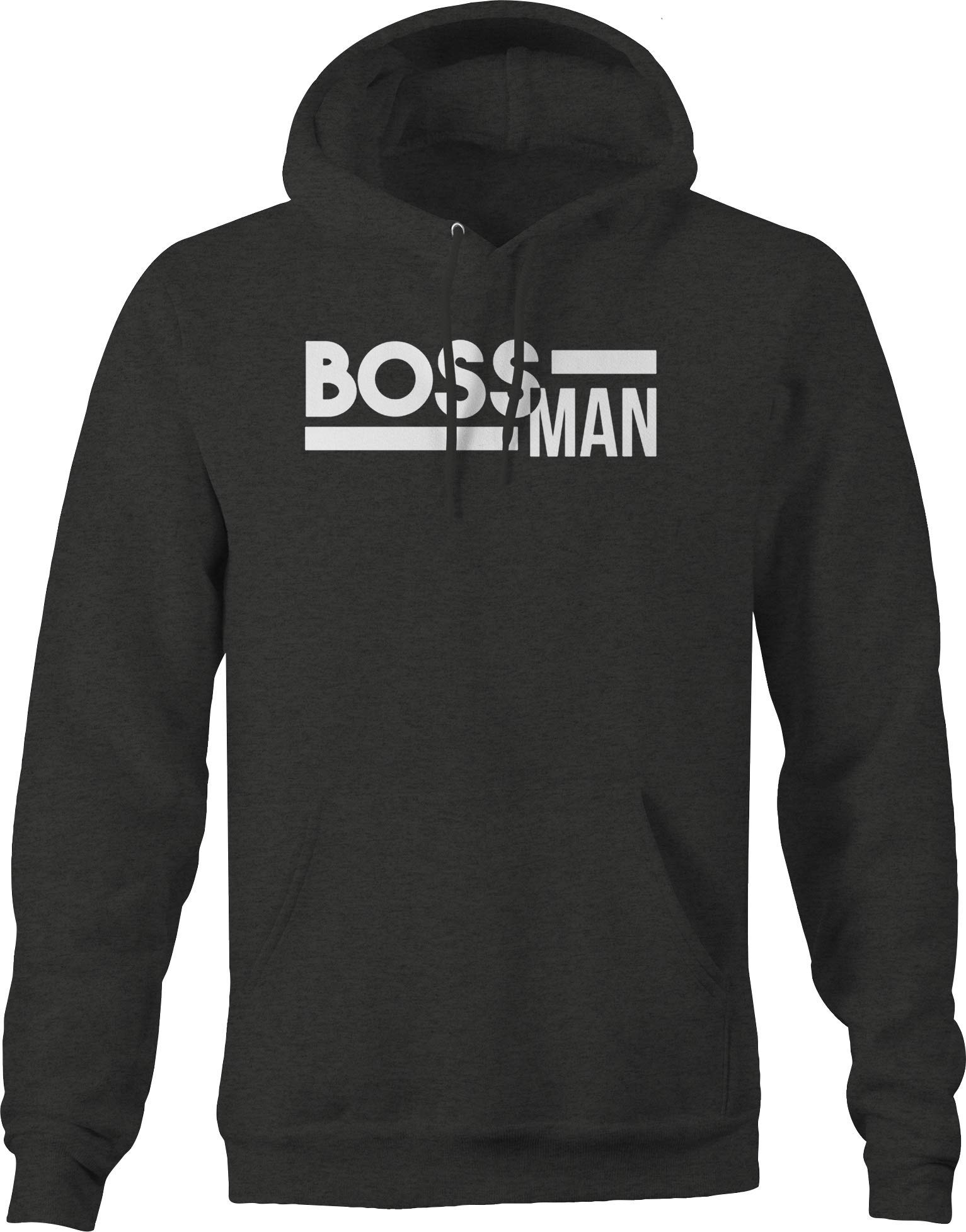 Big Boss Man Hoodies for Men - Dark Gray Pullover Sweatshirt | Comfortable & Stylish Casual Wear for Outdoor Activities, Gym, and Everyday Use