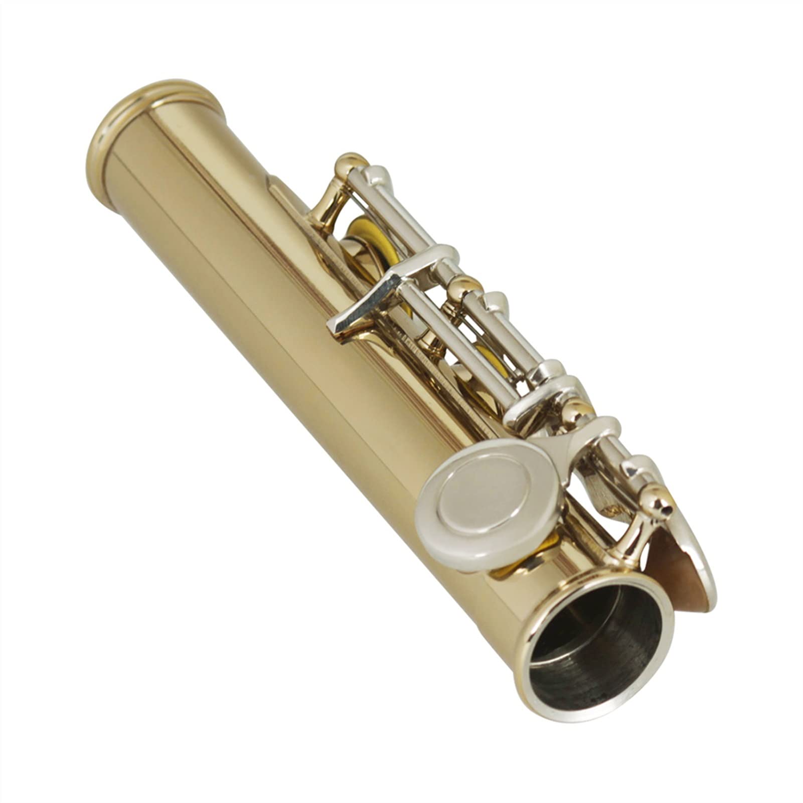 Zengxue 16-Hole Closed C Key Golden Silver Flute for Kids - Professional Wind Musical Instrument with Gloves and Case - Perfect for Beginners, School Bands & Music Lessons