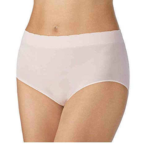 Carole Hochman Women's Silky Soft Seamless Full Coverage Modern Brief Panties 5-Pack - Regular & Plus Size Underwear Multipack for Everyday Comfort and All-Day Wear
