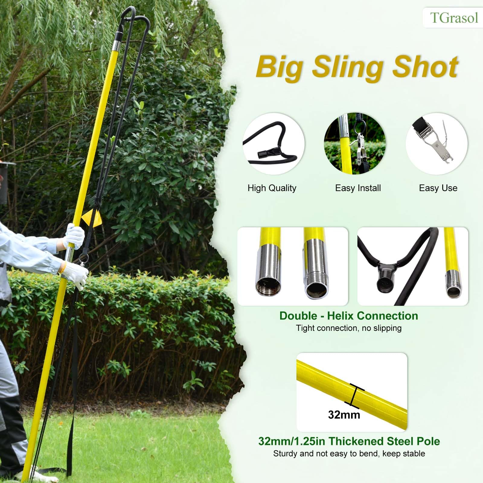 Professional Sling Shot Arborist Throwline Launcher with Trigger - Tree Climbing Gear for Arborists, Rock Climbers & Outdoor Enthusiasts | Perfect for Canopy Access, Rope Installation & Rescue Operations
