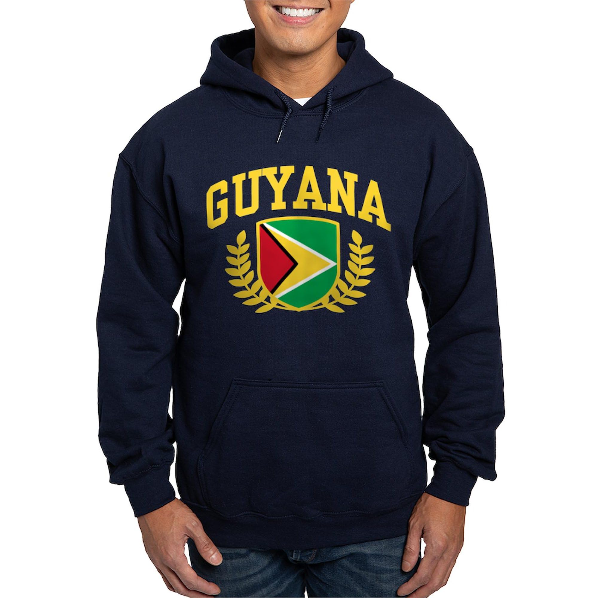 Guyana Hoodie for Men - Dark Regular Fit Pullover Sweatshirt | Comfortable & Stylish Casual Wear for Everyday Use