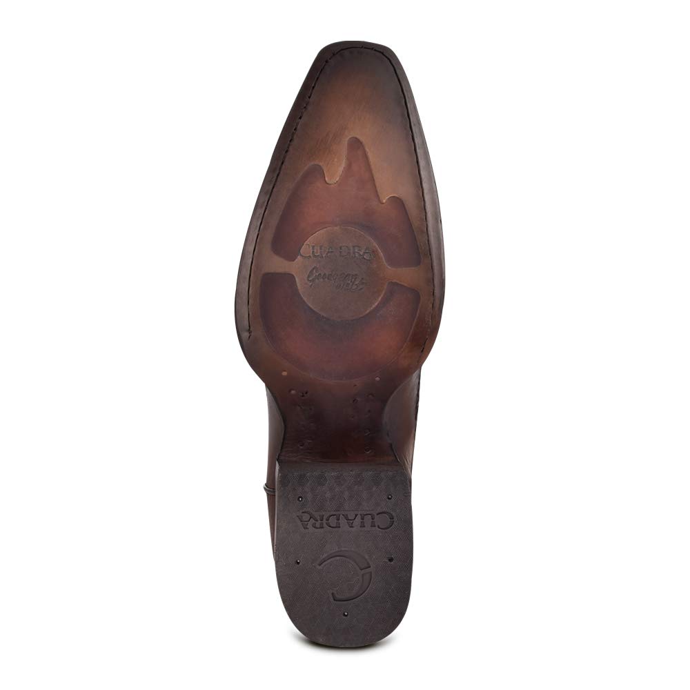 Cuadra Men's Western Boots - Genuine Ostrich & Bovine Leather Cowboy Boots Size 7.5 (1B1AA1) - Perfect for Rodeo, Country Music Festivals & Western Fashion