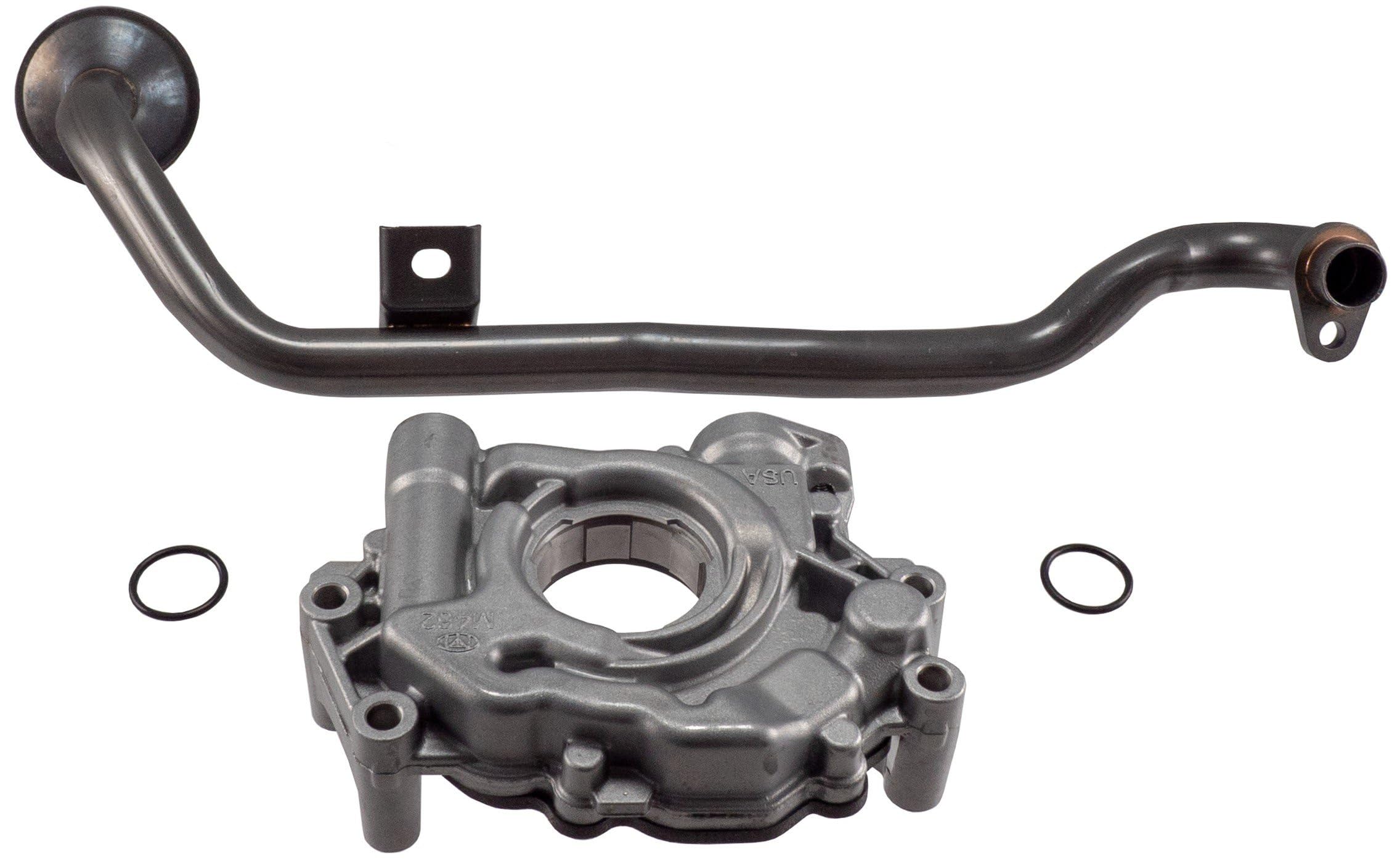 High-Performance Melling Oil Pump - Wet Sump, External, with Pickup - Standard Volume Aluminum Engine Oil Pump for Cars & Trucks - Perfect for Engine Rebuilds & Performance Upgrades