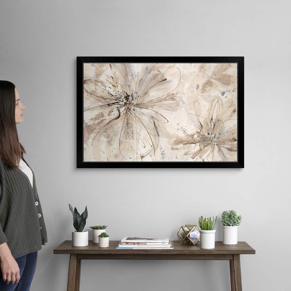 Floral Milk and Honey Black Framed Art Print - Elegant Wall Decor for Living Room, Bedroom & Office