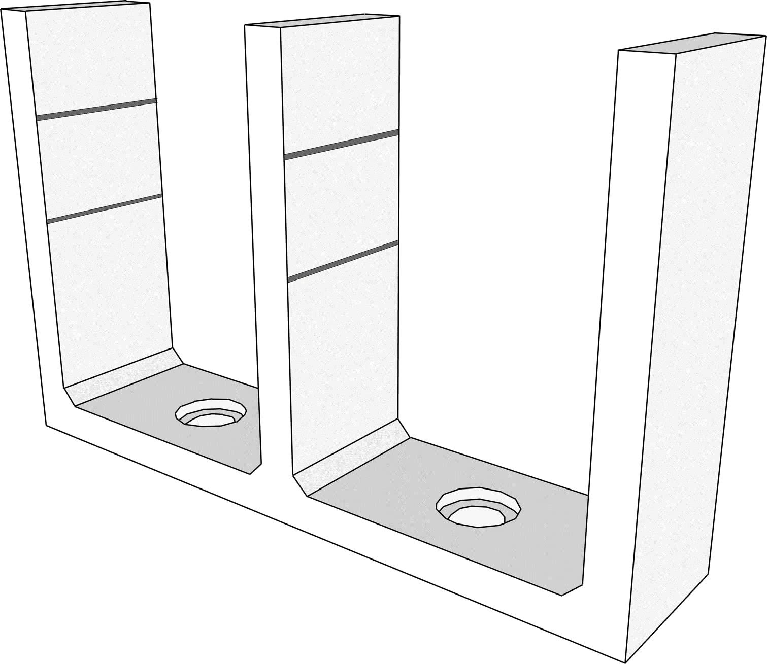 Universal Adjustable Height Sliding Closet Door Floor Guide Bracket - White - Grovers Home Solutions - Perfect for Bedroom, Walk-in Closet and Home Organization