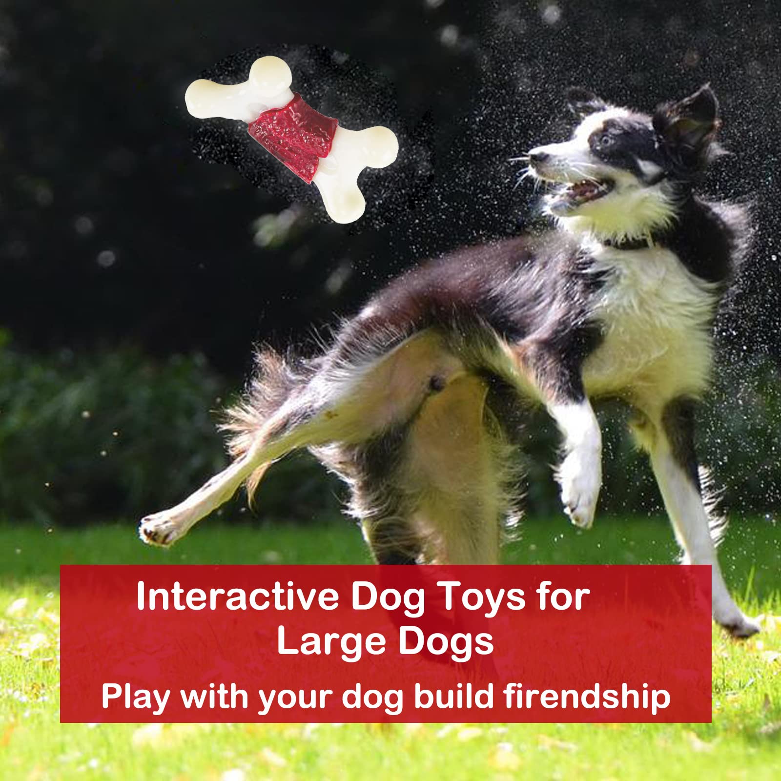 Indestructible Alligator Dog Chew Toys for Aggressive Chewers - Milk Flavor - Large Breed Playtime