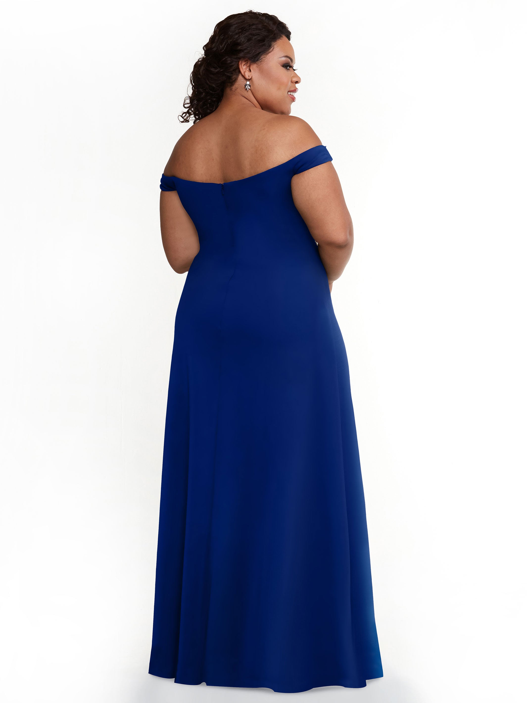Elegant A-Line Double Knit Bridesmaid Dress with Off-the-Shoulder Straps - Perfect for Weddings, Formal Events & Special Occasions
