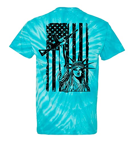 Turquoise Tie Dye - Back Print