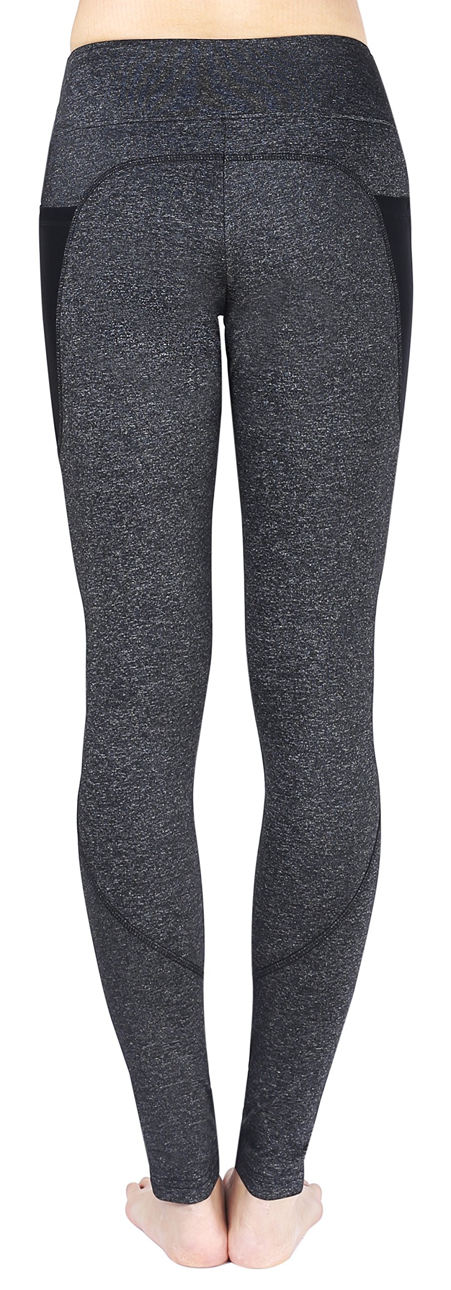 Flatik Women's Yoga Capri Leggings - High Waist Workout Pants with Mesh Side Pockets for Running, Gym & Yoga | Breathable & Stretchy Activewear for Women