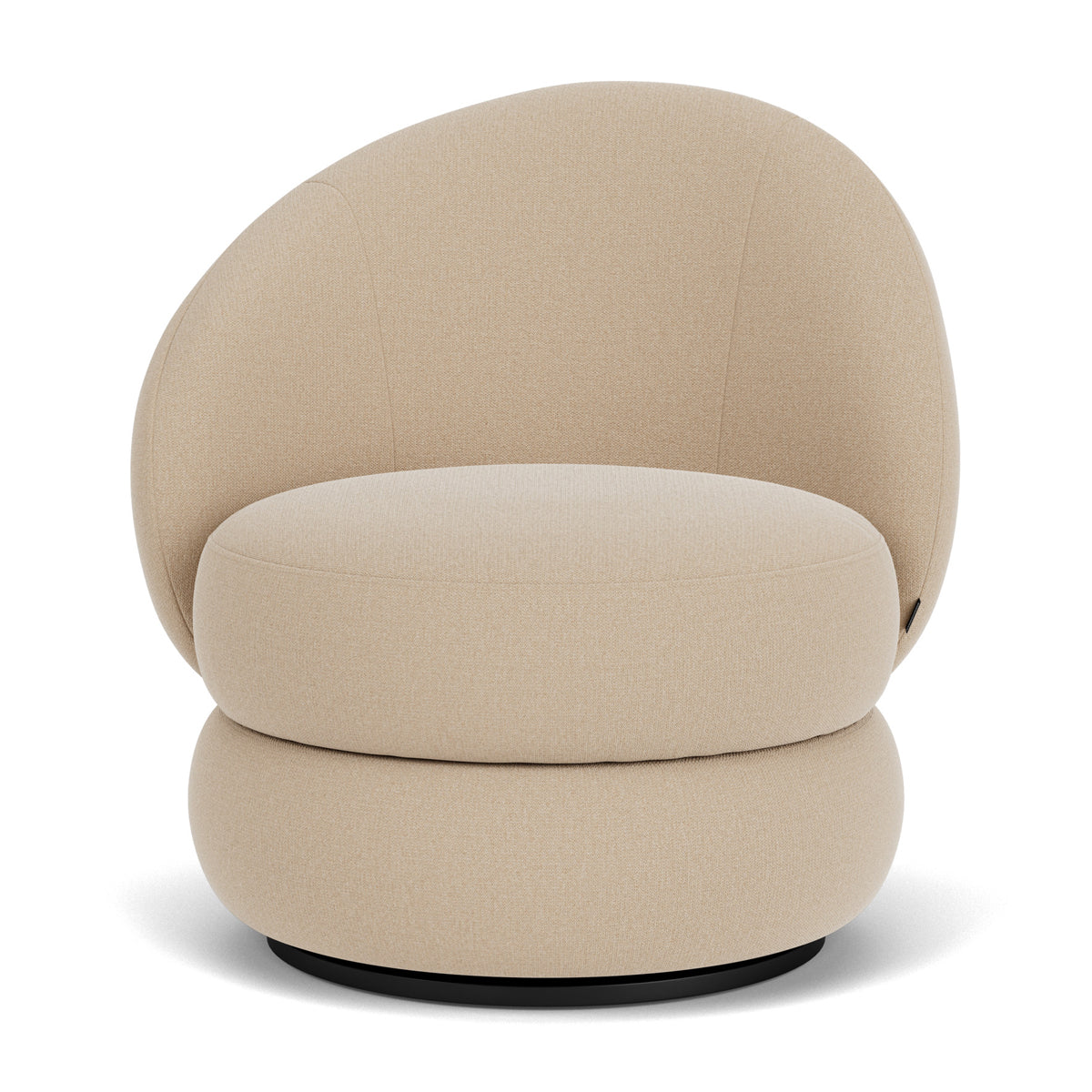 Alma Fabric Swivel Armchair - Modern Upholstered Lounge Chair with 360° Rotation, Comfortable Living Room Accent Chair for Home Office, Reading Nook, or Bedroom Relaxation