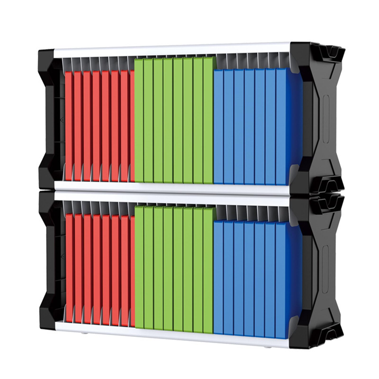 iFCOW PS5 Game Storage Tower - Organizer Stand with 2 Hooks Holds 23 Game Discs - Perfect for PS5 Console Accessories & Living Room Organization