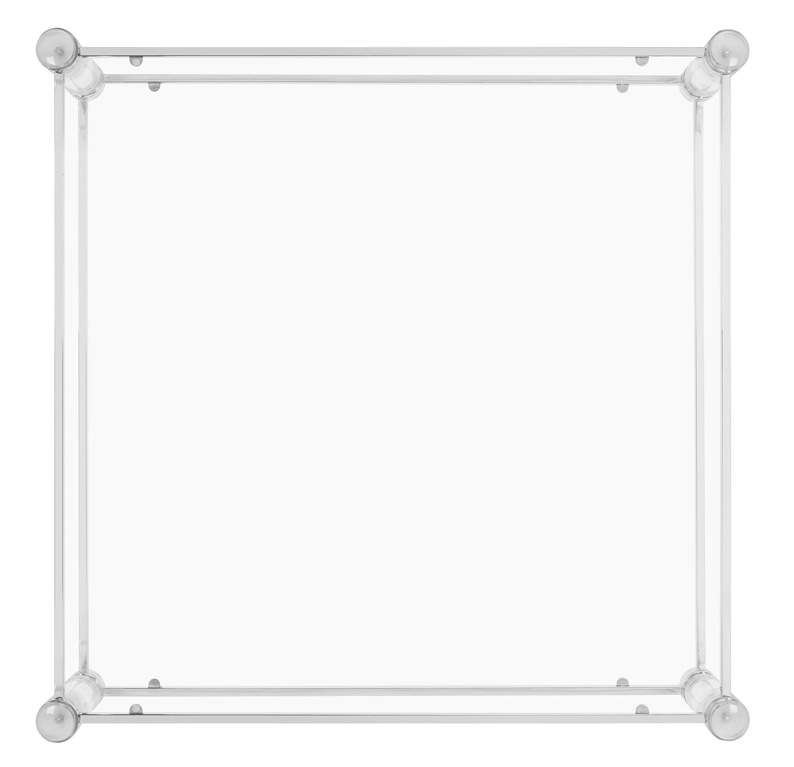 Safavieh Couture Home Isabelle Glam Silver Acrylic Coffee Table - Modern Living Room Centerpiece for Stylish Home Decor