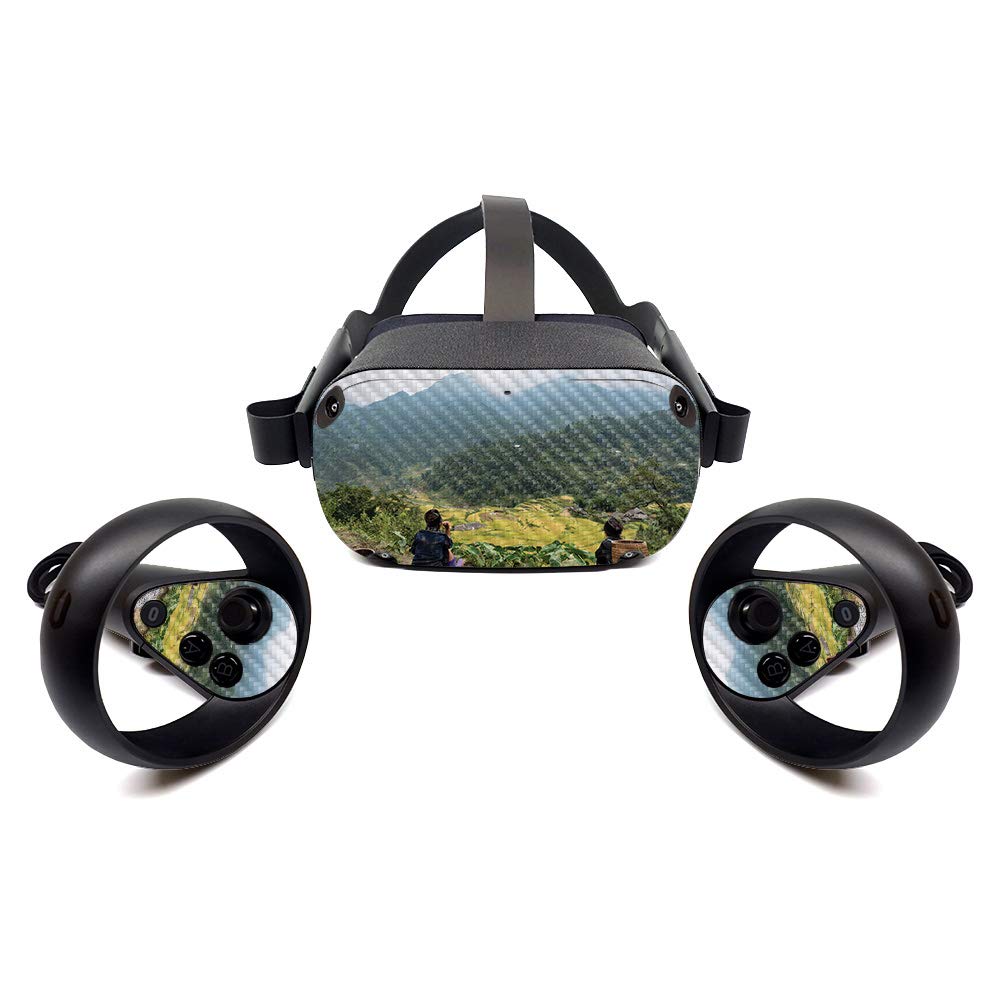 Premium Carbon Fiber Skin for Oculus Quest - Vietnam Mountains Design | Protective & Durable Textured Cover | Easy to Apply & Remove | Made in USA | Perfect for Gaming Protection & VR Style Enhancement