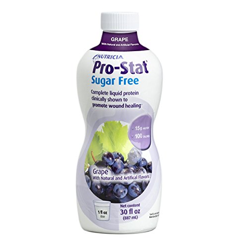 Sugar Free Grape Flavor Pro-Stat Nutritional Drink - 30 fl oz (Pack of 6 Bottles) - Ideal for Diabetics, Weight Management & Post-Workout Recovery