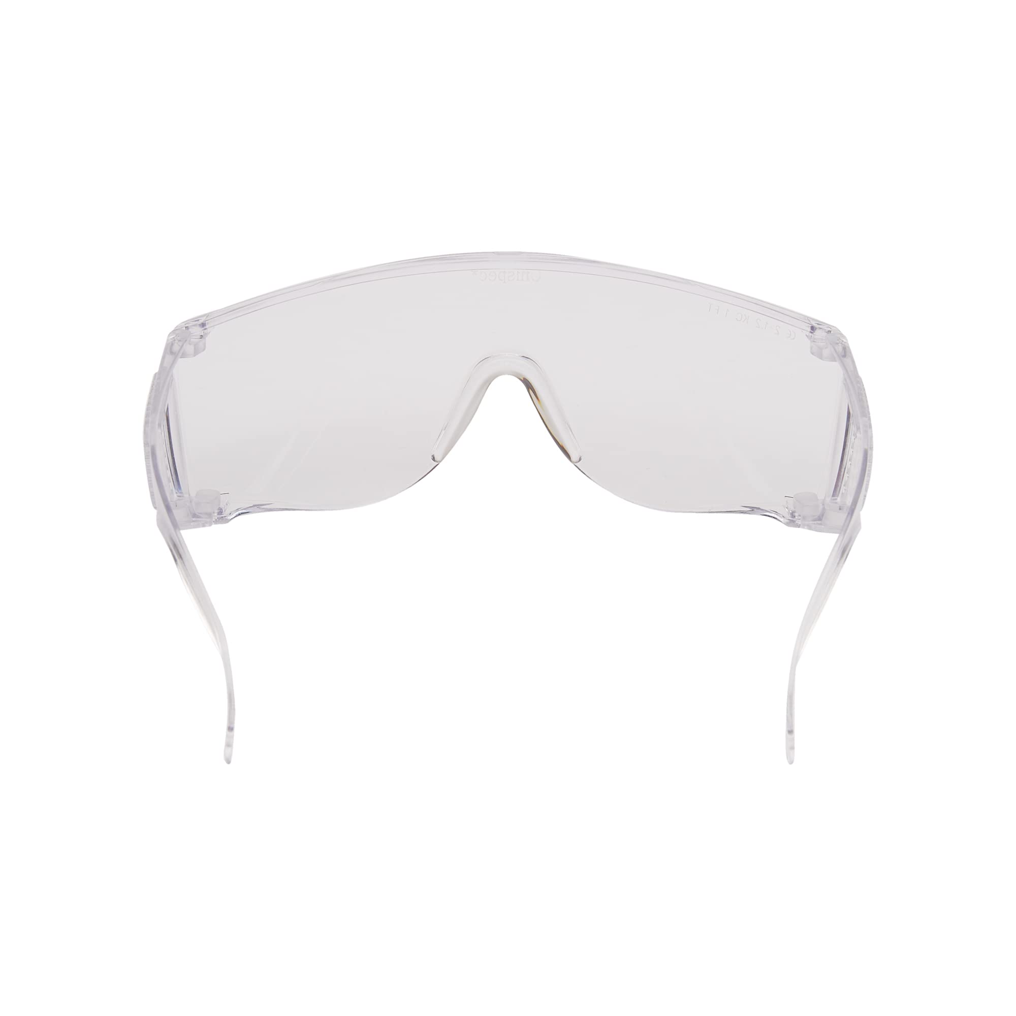 KleenGuard Unispec II Safety Glasses (16727) - Clear UV Protection Eyewear, Hardcoated Lenses, Metal-Free Temples, 50 Pairs/Case - Ideal for Construction, Lab Work & Industrial Safety