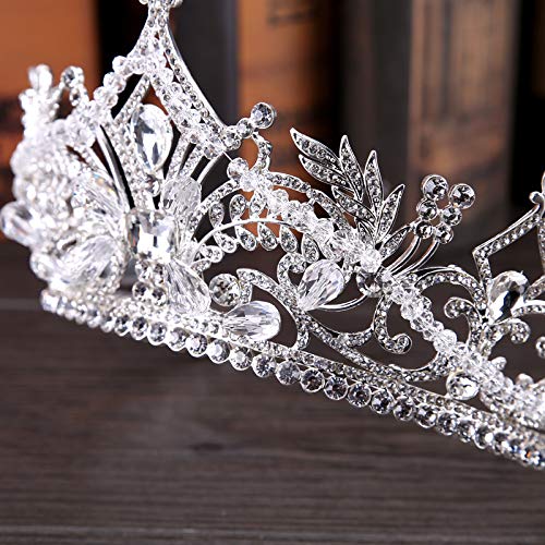 Sparkling Crystal Wedding Crown for Bride – Elegant Bridal Hair Accessories & Headpieces – Perfect for Weddings, Prom, and Special Occasions