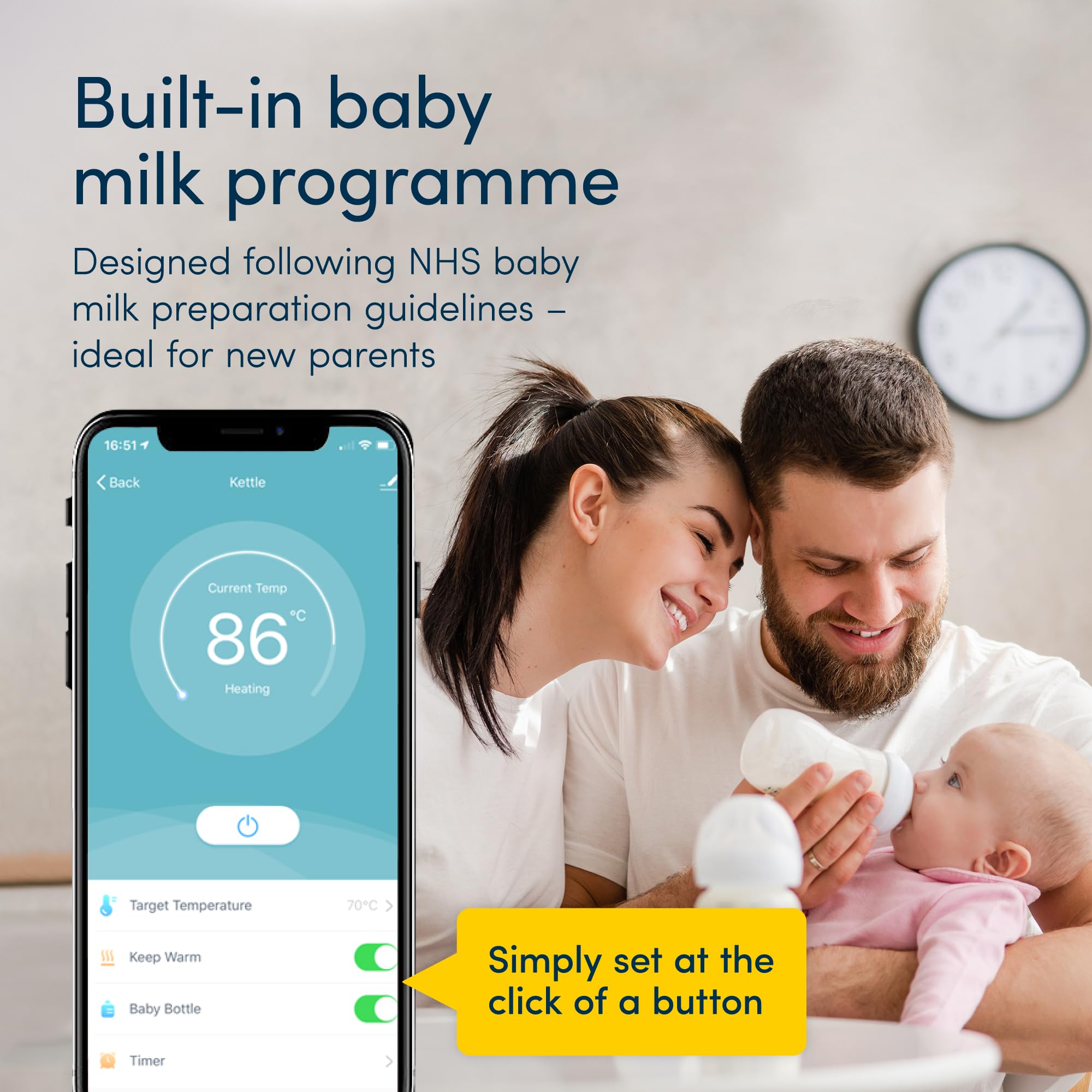 Alexa Smart Kettle 1.7L - Voice Controlled Stainless Steel Electric Kettle with Adjustable Temperature & Keep Warm Function | Energy Efficient, BPA-Free Smart Home Appliance | Perfect for Coffee, Tea & Baby Bottle Warming