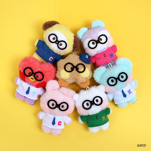 BT21 Mini Preppy Keyring Plush - Chimmy Cute Character Keychain for Bags, Backpacks & Keys | Perfect for K-Pop Fans & BT21 Collectors