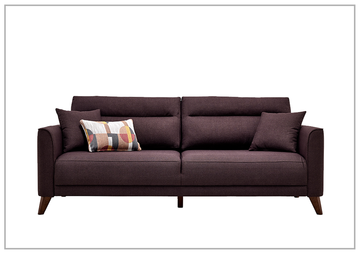Enza Home Alto 3-Seater Full XL Size Convertible Fabric Sofa Bed with Hidden Storage | Modern Sleeper Sofa for Small Spaces, Guest Room & Apartment Living