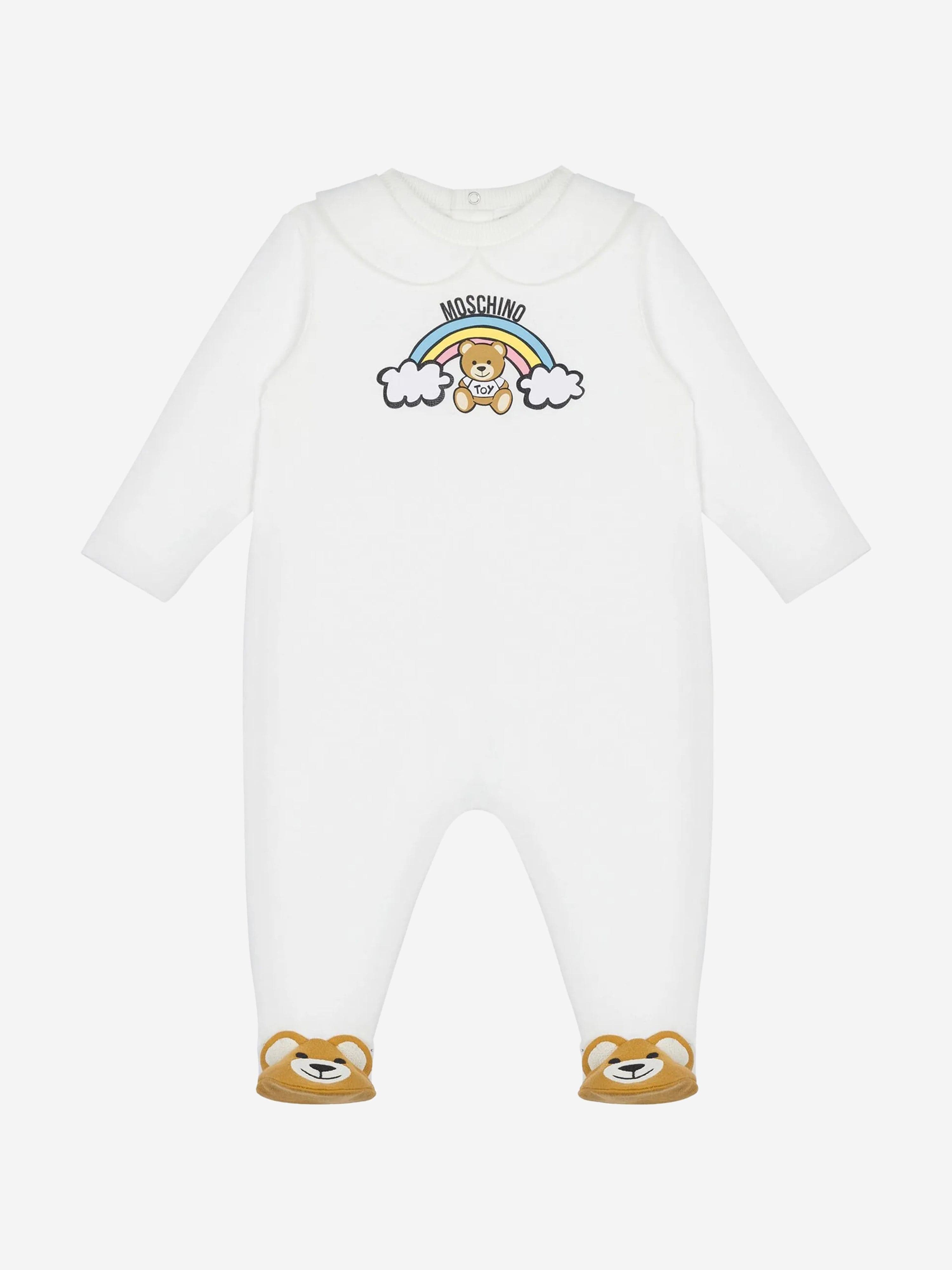 Ivory Baby Teddy Bear Romper & Gift Set - Soft & Adorable Newborn Outfit for Baby Showers, Christenings & Photo Shoots