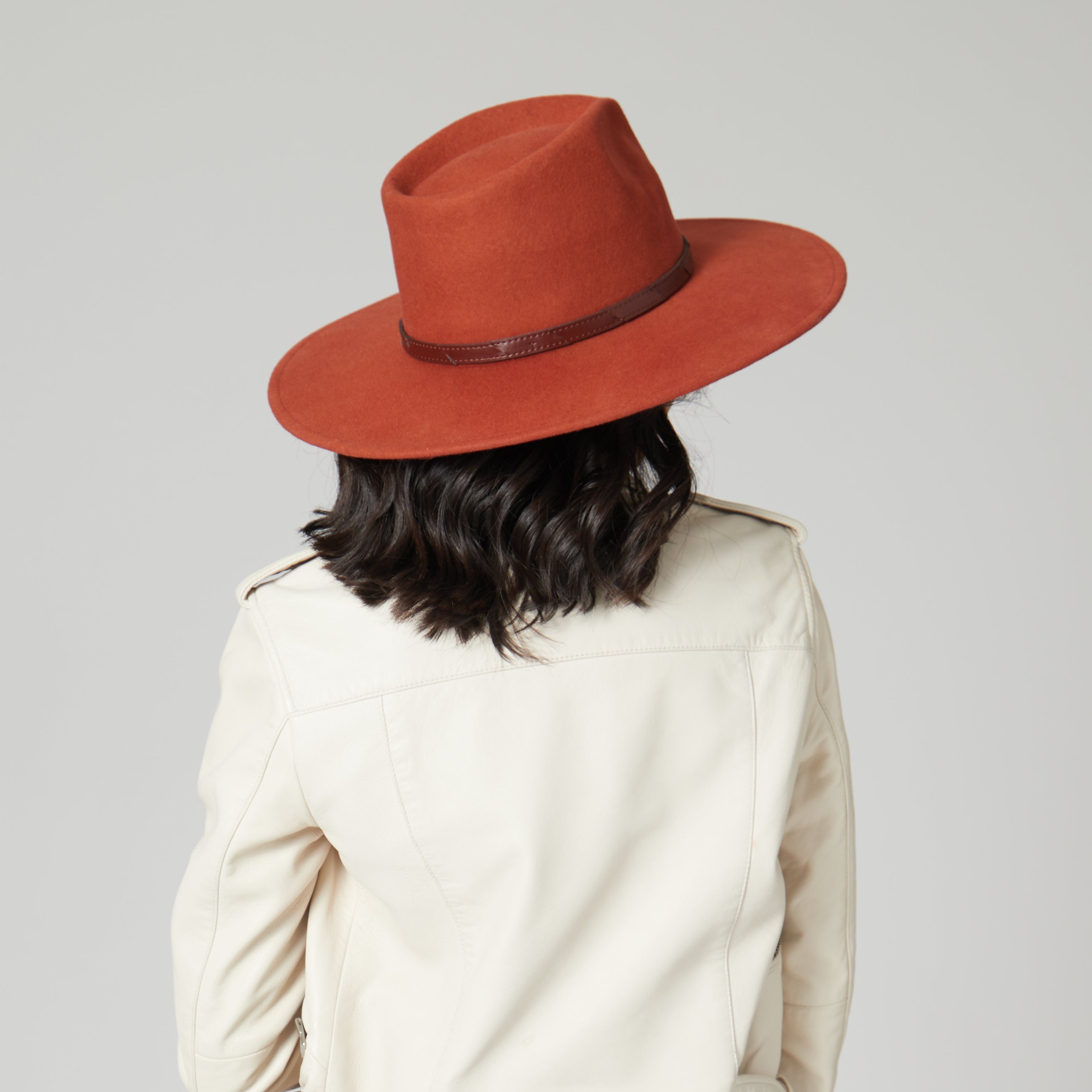 Flameworthy Women's Felt Fedora Hat with Belted Sliced Band - Stylish Fashion Accessory for Outdoor Events, Parties and Daily Wear
