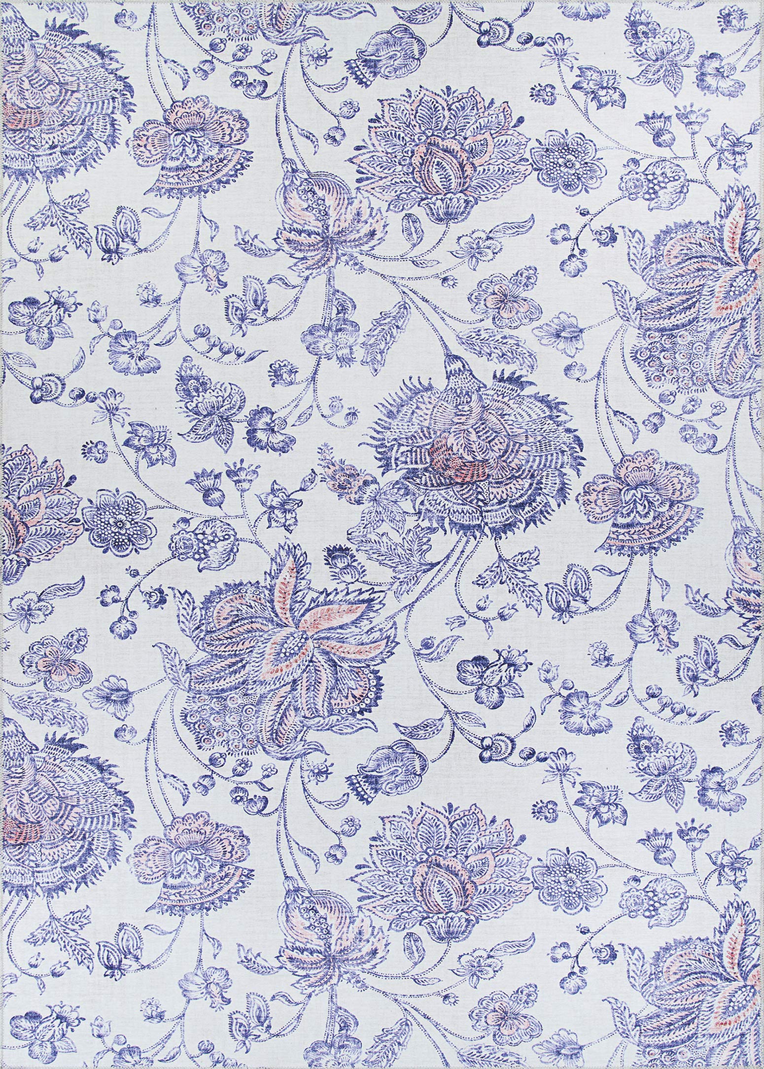 Couristan Caledonia Kamla 2' x 8' Runner Area Rug in Plumeria - Perfect for Hallways, Entryways & Narrow Spaces