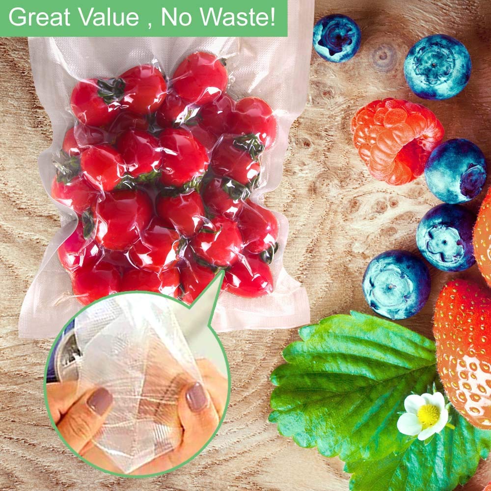 Premium BPA-Free Heavy Duty Vacuum Sealer Bags for Food Storage - Extra Thick Sous Vide Vacuum Seal Bags for Meat, Fish, Vegetables & Meal Prep - Ideal for Freezing, Sous Vide Cooking & Long-Term Food Preservation