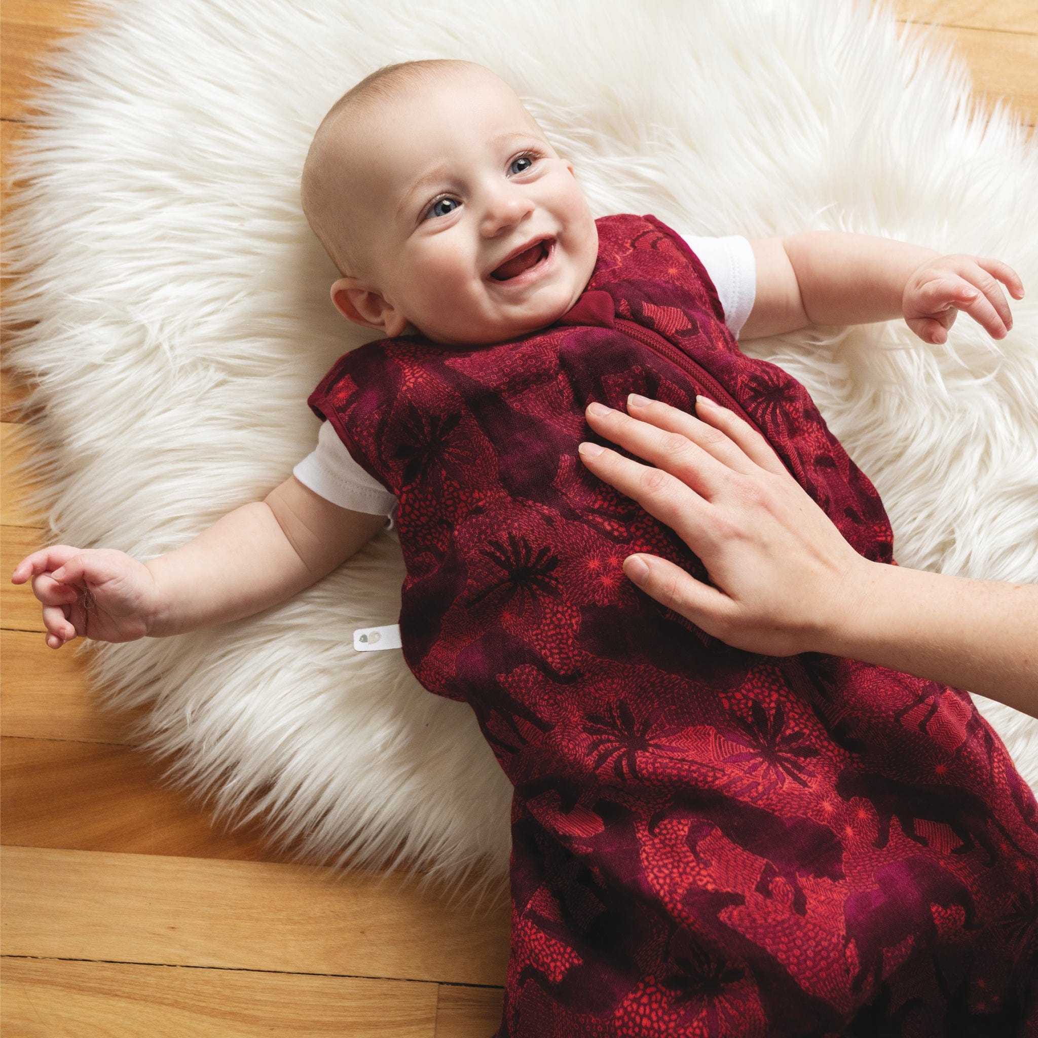 Bamboo Muslin Sleep Sack Safari (1.0 TOG) - Soft Baby Swaddle Blanket for Newborns & Infants - Perfect for Nursery, Daycare & Travel